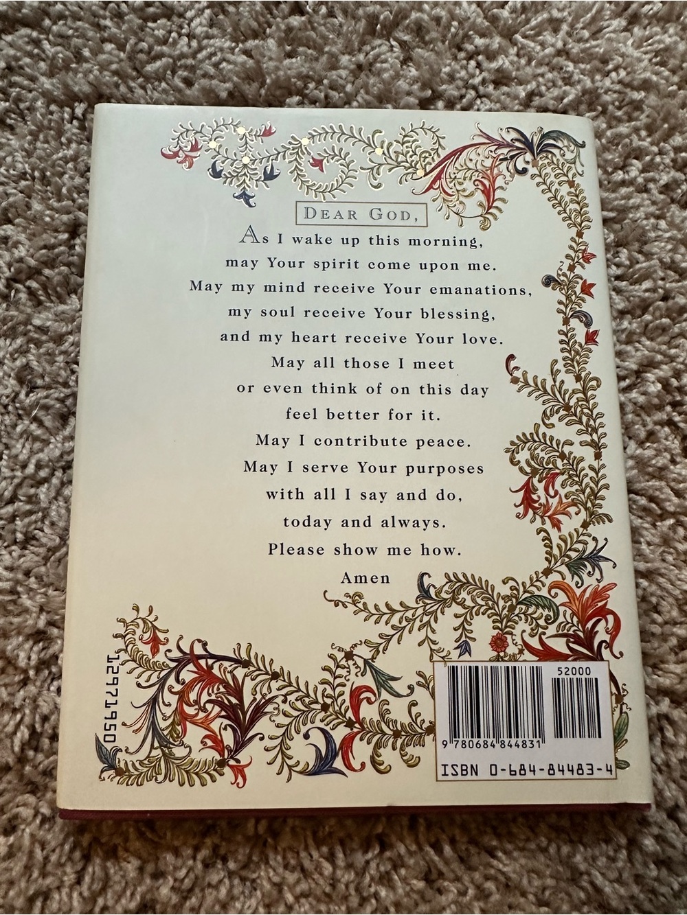 Marianne Williamson Illuminated Prayers - Decorative Cover in Cream & Gold Tones - Picture 2 of 12